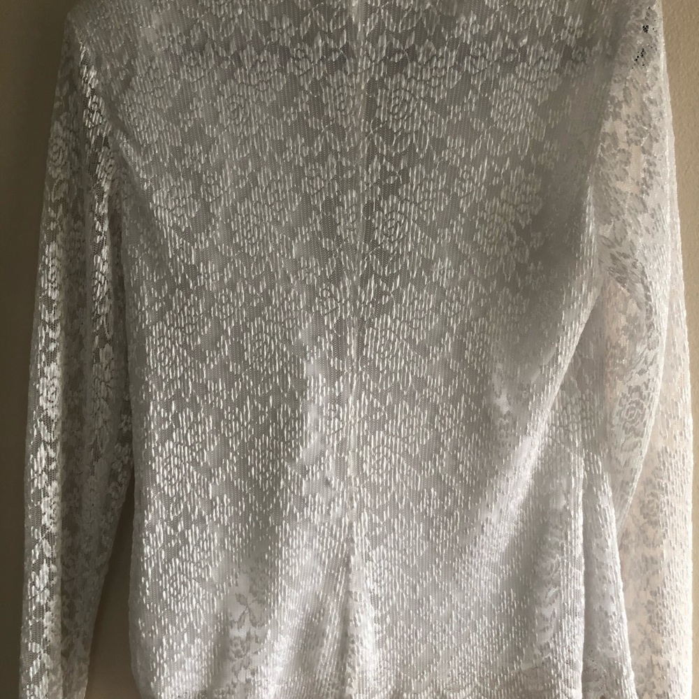 Onyx Nite Lace & Satin Blouse - Picture 2 of 8